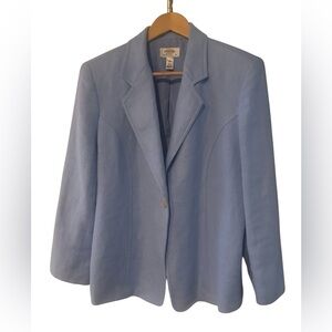 Talbots Women's Blazer - Light Blue